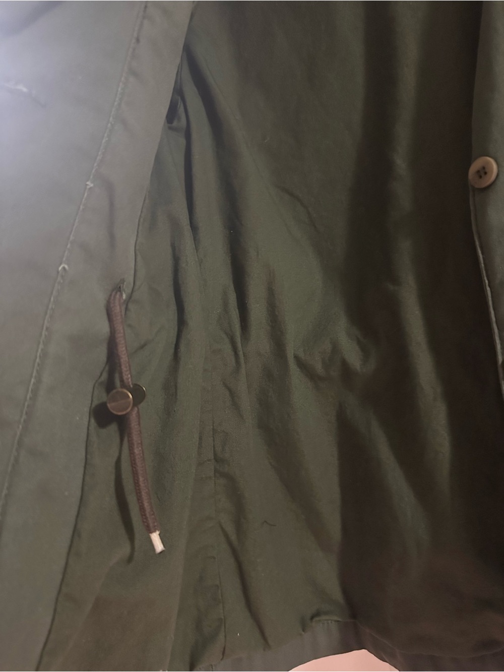 DRIFTWOOD Anthropologie Olive Green Utility Jacket with Floral Embroidery Size M - Picture 5 of 9